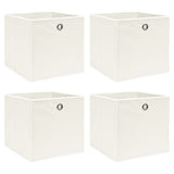 Storage Boxes With Lids 4 Pcs Grey 32X32X32 Cm Fabric