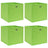 Storage Boxes With Lids 4 Pcs Grey 32X32X32 Cm Fabric