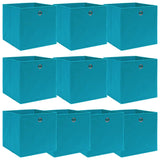 Storage Boxes With Lids 4 Pcs Grey 32X32X32 Cm Fabric