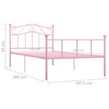 284538  Bed Frame Without Mattress Metal