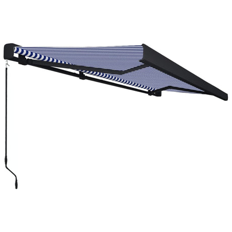 Manual Cassette Awning Blue And White