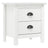 Bedside Cabinet Hill 46X35X49.5 Cm Solid Pine Wood