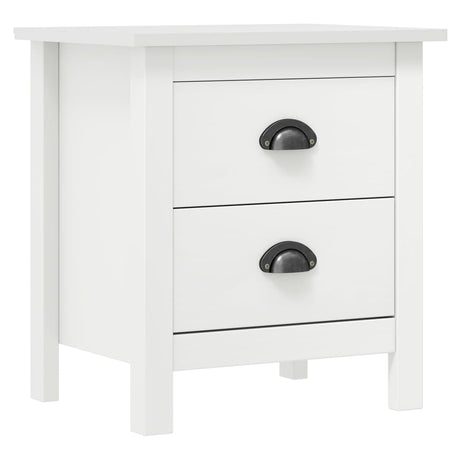 Bedside Cabinet Hill 46X35X49.5 Cm Solid Pine Wood