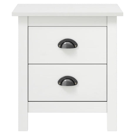 Bedside Cabinet Hill 46X35X49.5 Cm Solid Pine Wood