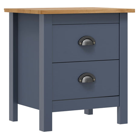 Bedside Cabinet Hill 46X35X49.5 Cm Solid Pine Wood