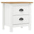 Bedside Cabinet Hill 46X35X49.5 Cm Solid Pine Wood