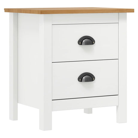 Bedside Cabinet Hill 46X35X49.5 Cm Solid Pine Wood