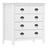 Sideboard Hill White Solid Pine Wood