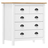 Sideboard Hill White Solid Pine Wood