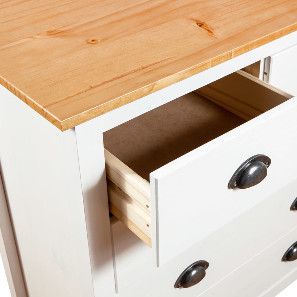 Sideboard Hill White Solid Pine Wood