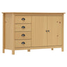 Sideboard Hill 130X40X80 Cm Solid Pine Wood