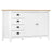 Sideboard Hill 130X40X80 Cm Solid Pine Wood