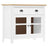 Sideboard Hill 90X40X80 Cm Solid Pine Wood