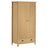 2-Door Wardrobe Hill White 89X50X170 Cm Solid Pine Wood