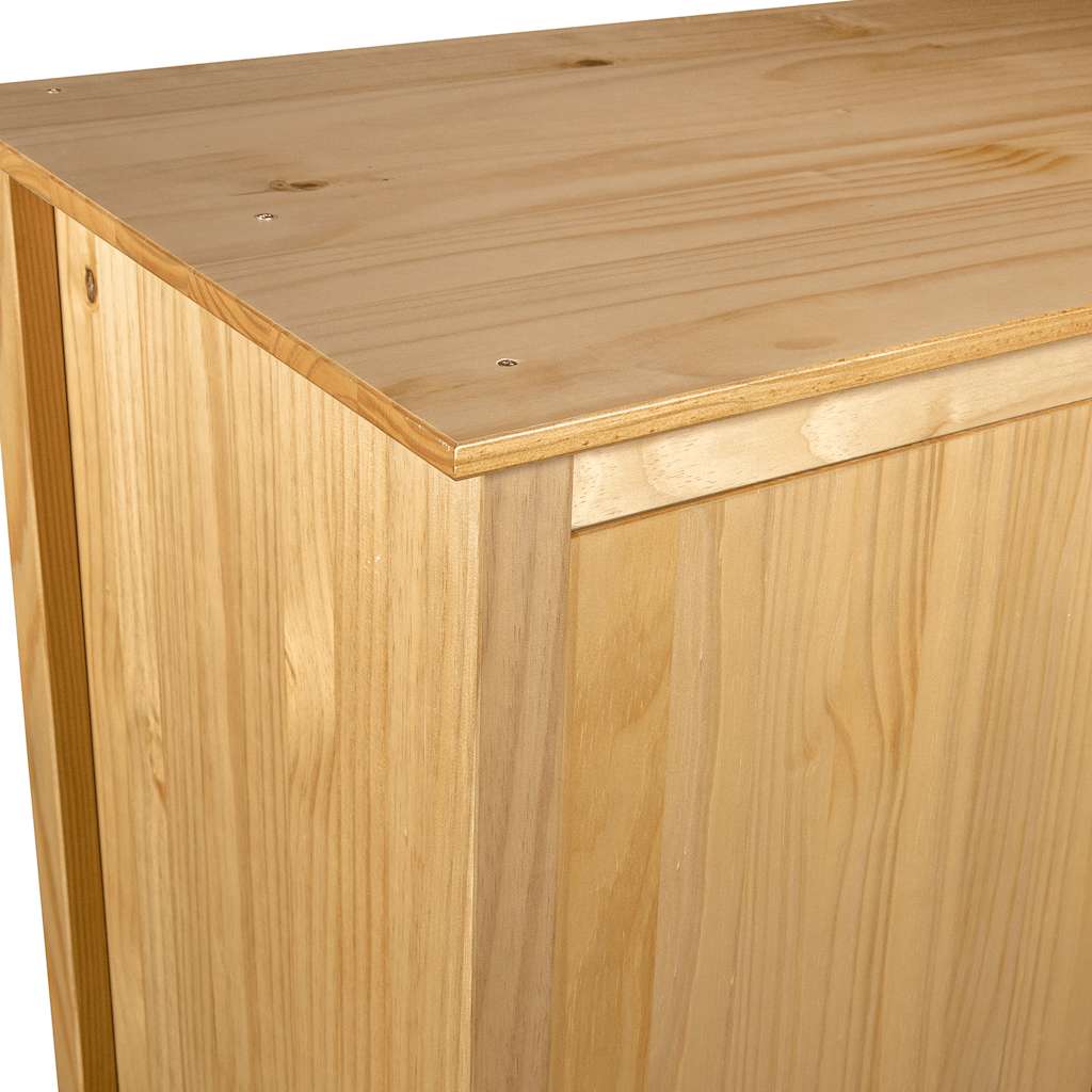 2-Door Wardrobe Hill 89x50x170 cm Solid Pine Wood