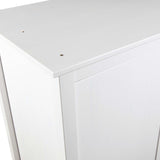 2-Door Wardrobe Hill White 89x50x170 cm Solid Pine Wood