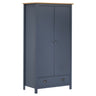 2-Door Wardrobe Hill White 89X50X170 Cm Solid Pine Wood