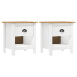 Bedside Cabinets 2 pcs Hill 46x35x49.5 cm Solid Pine Wood