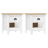 Bedside Cabinets 2 Pcs Hill 46X35X49.5 Cm Solid Pine Wood
