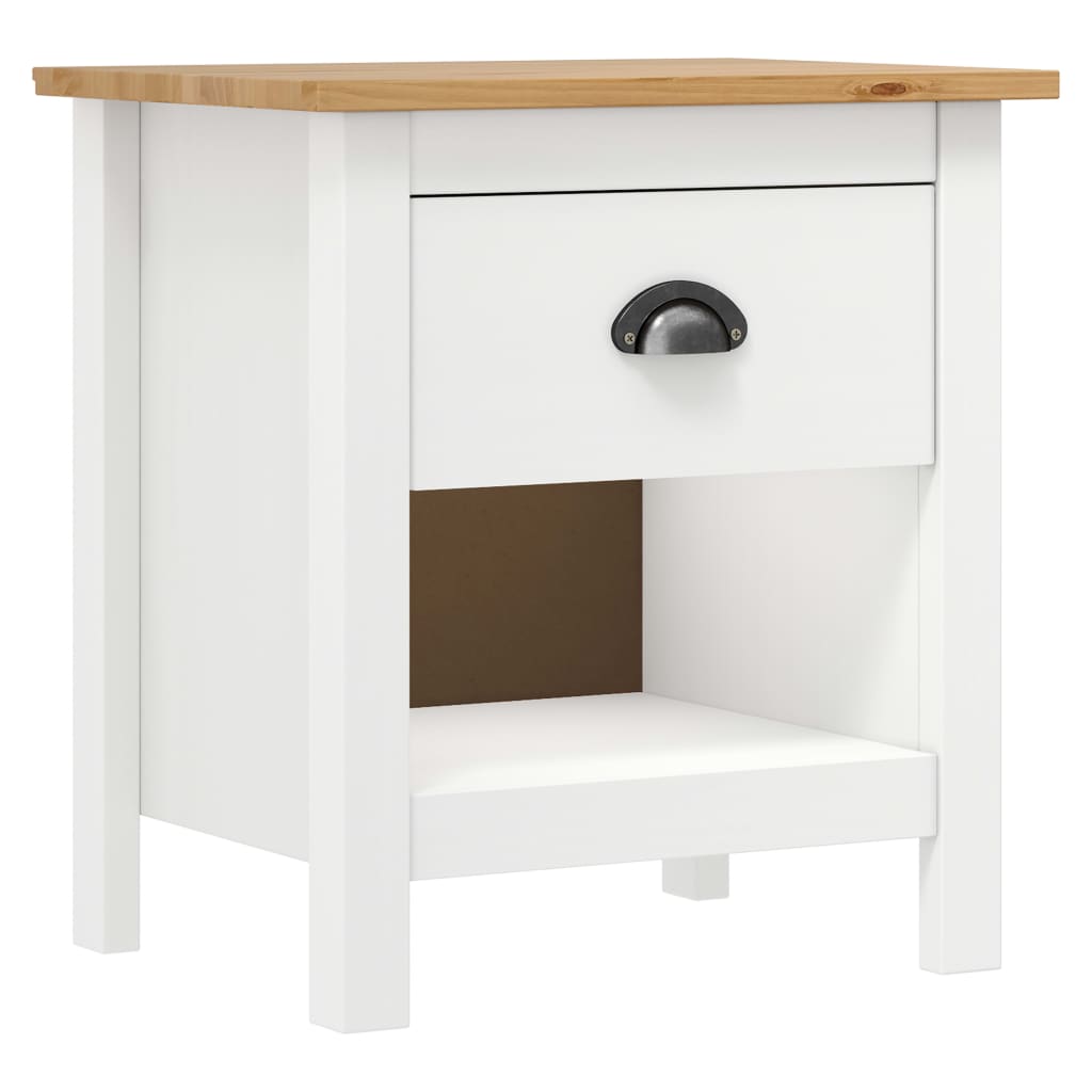 Bedside Cabinets 2 pcs Hill 46x35x49.5 cm Solid Pine Wood