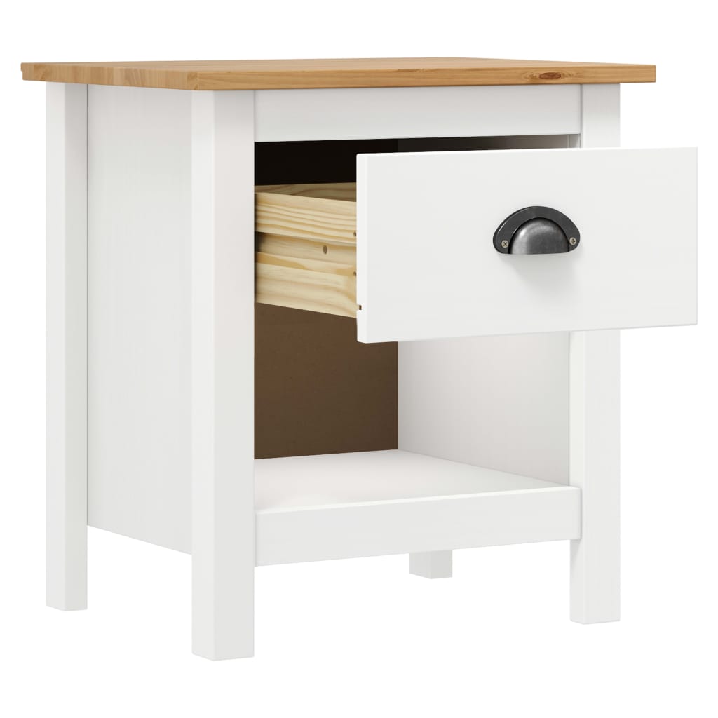 Bedside Cabinets 2 pcs Hill 46x35x49.5 cm Solid Pine Wood