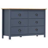 Sideboard Hill 125X40X80 Cm Solid Pine Wood