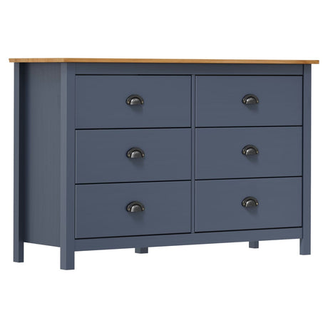 Sideboard Hill 125X40X80 Cm Solid Pine Wood