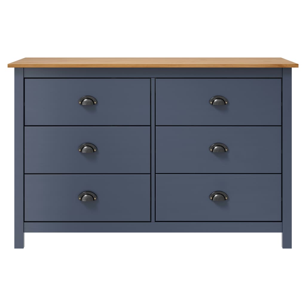 Sideboard Hill 125X40X80 Cm Solid Pine Wood