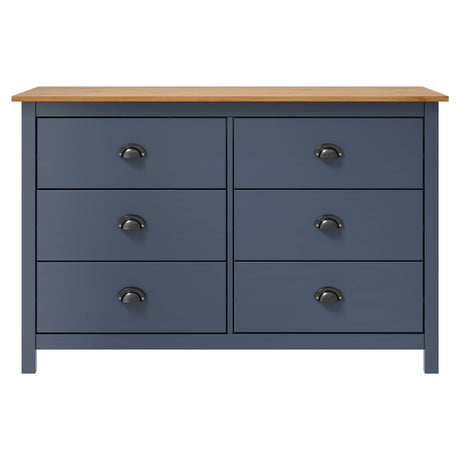 Sideboard Hill 125X40X80 Cm Solid Pine Wood