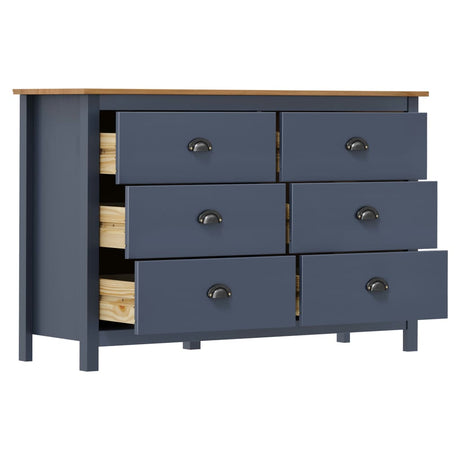 Sideboard Hill 125X40X80 Cm Solid Pine Wood