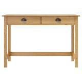 Console Table Hill with 2 Drawers 110x45x74 cm Solid Pine Wood