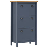 Shoe Cabinet Hill 72X35X124 Cm Solid Pine Wood