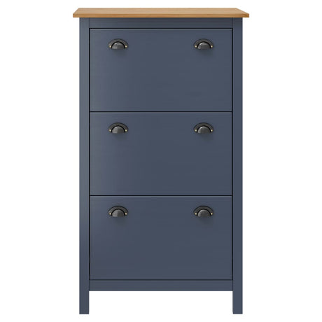 Shoe Cabinet Hill 72X35X124 Cm Solid Pine Wood