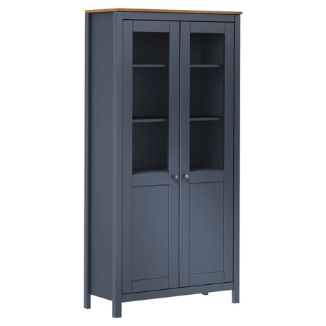 Highboard Hill 85X37X170.5 Cm Solid Pine Wood