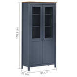 Highboard Hill 85X37X170.5 Cm Solid Pine Wood