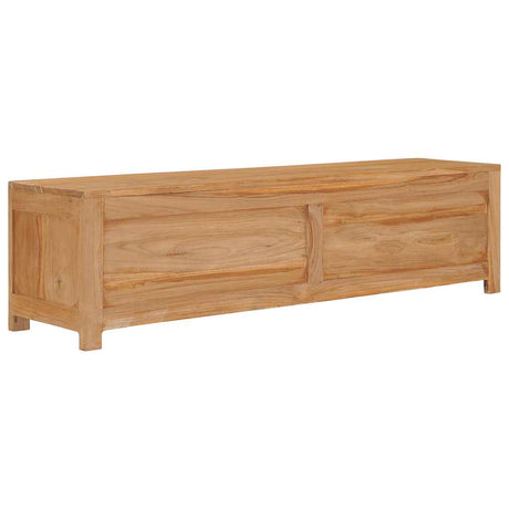 Tv Cabinet 115X30X35 Cm Solid Teak Wood