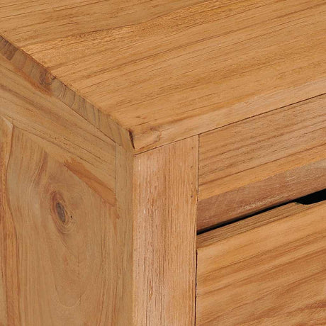 Tv Cabinet 115X30X35 Cm Solid Teak Wood