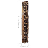 Wall Mirror 40 Cm Teak Round