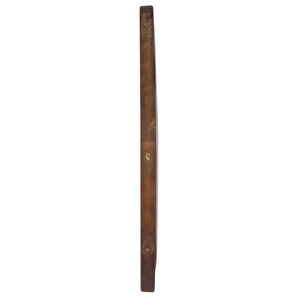 Wall Mirror 60 Cm Teak Round