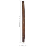 Wall Mirror 60 Cm Teak Round