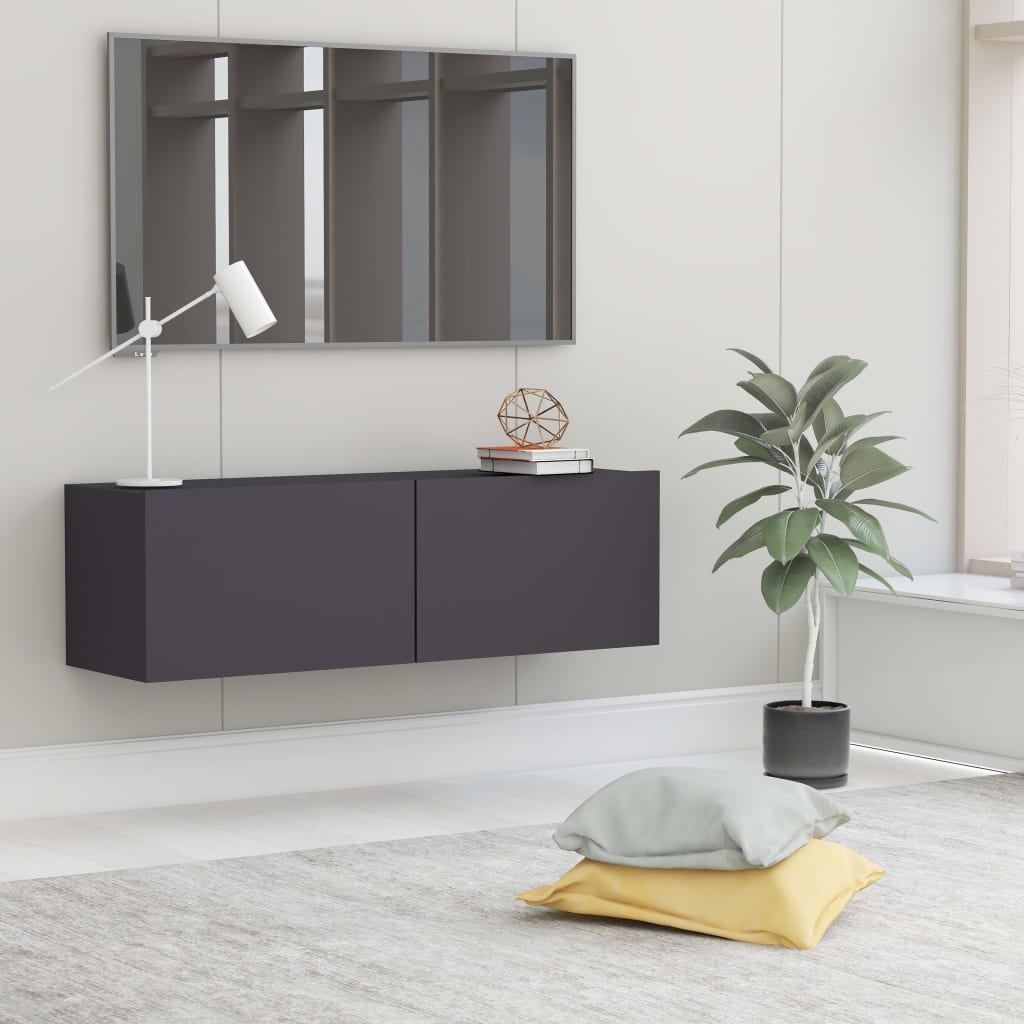 Tv Wall Cabinet 120X30X30 Cm Engineered Wood