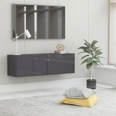 Tv Wall Cabinet 120X30X30 Cm Engineered Wood