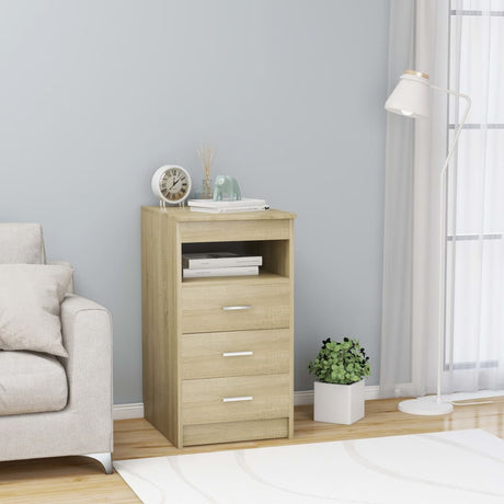 Drawer Cabinet 40X50X76 Cm Engineered Wood