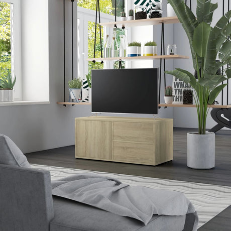 Tv Cabinet 80X34X36 Cm Engineered Wood