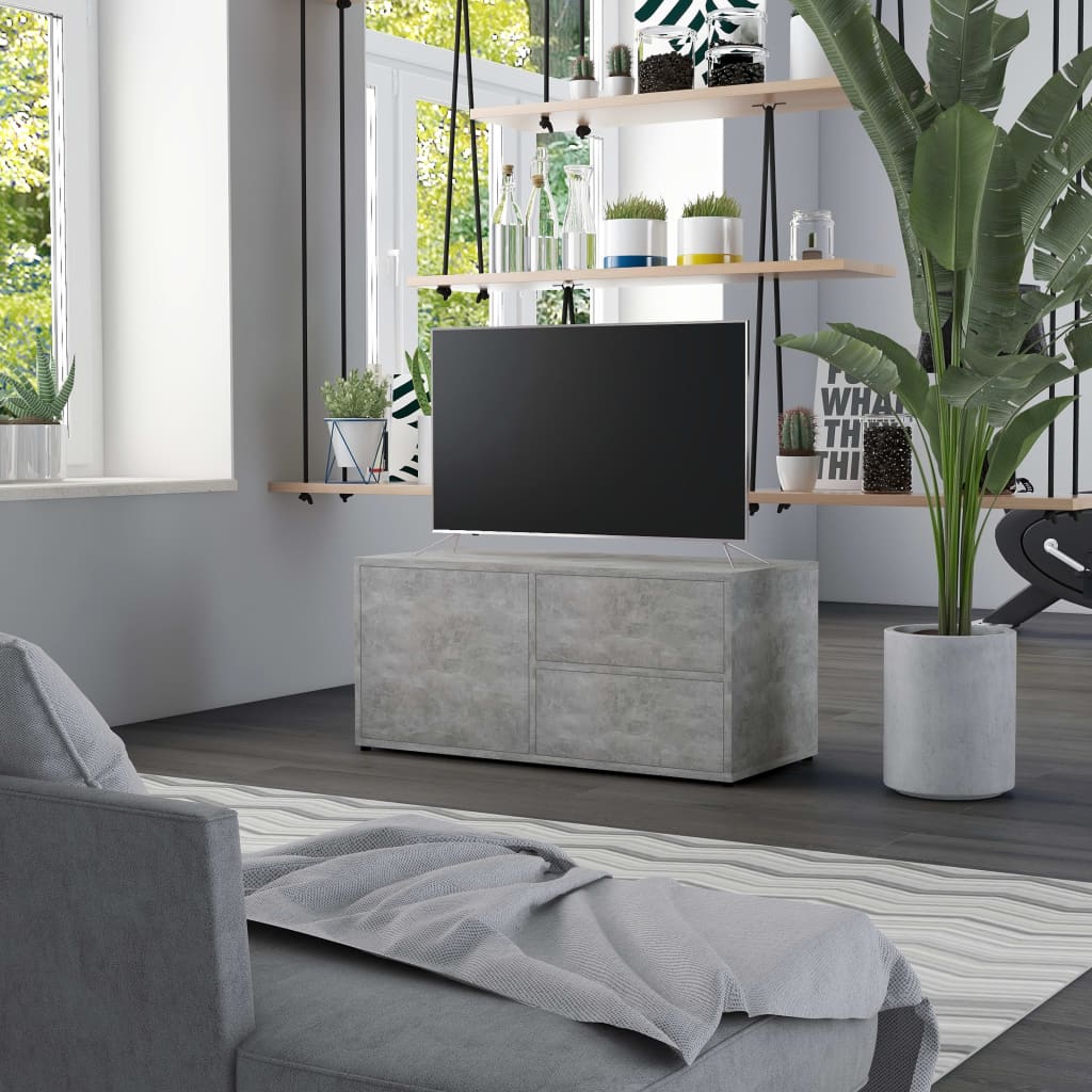 Tv Cabinet 80X34X36 Cm Engineered Wood