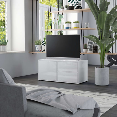 Tv Cabinet 80X34X36 Cm Engineered Wood