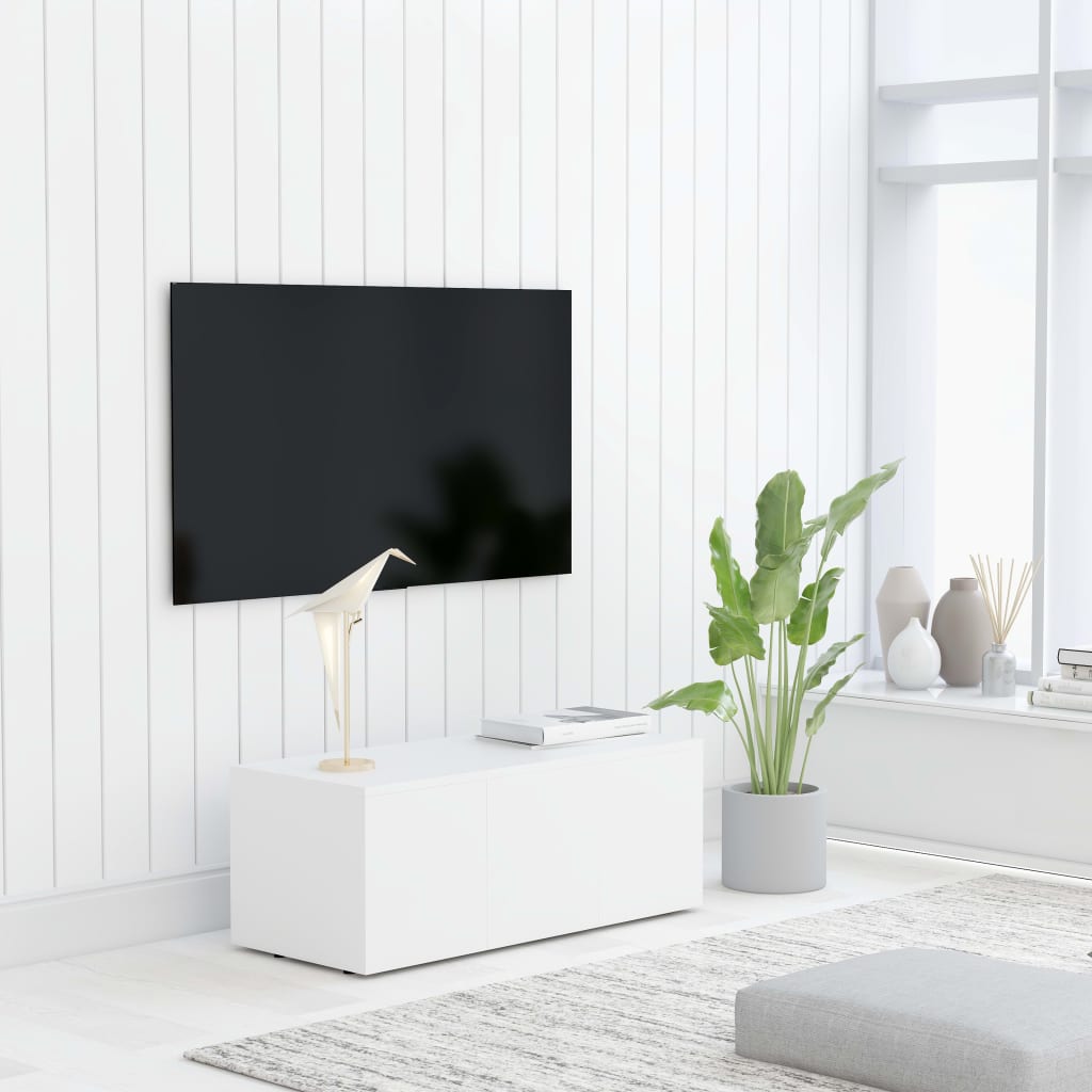 Tv Cabinet 80X34X30 Cm Engineered Wood