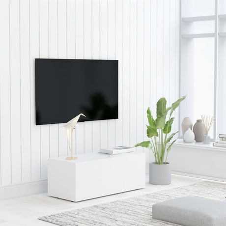 Tv Cabinet 80X34X30 Cm Engineered Wood
