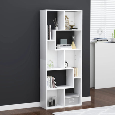 Book Cabinet 67X24X161 Cm Engineered Wood