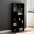 Book Cabinet 67X24X161 Cm Engineered Wood